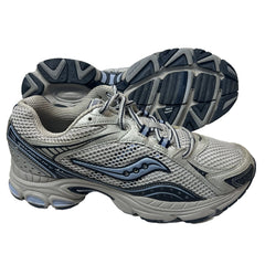 Saucony Womens Grid Excursion Tr4 -Hiking / Trail Adventure- Shoe - Preowned 11M Silver/Blue -2