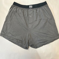 Mens Fruit Of The Loom Cotton Knit Boxer Shorts Medium - 1 Pair / Dark Gray/Black Preowned Washed