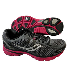 Saucony Womens Grid Mirage Running Shoe Black/Pink - Preowned 9.5M / -4 Mesh And Synthetic Athletic