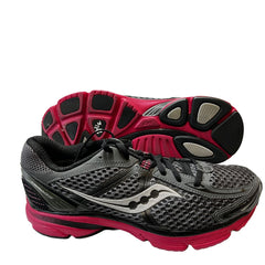 Saucony Womens Grid Mirage Running Shoe Black/Pink - Preowned 8.5M / -4 Mesh And Synthetic Athletic