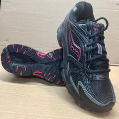 Saucony Womens Grid Cohesion 4 Running Shoe - Black/Pink Athletic