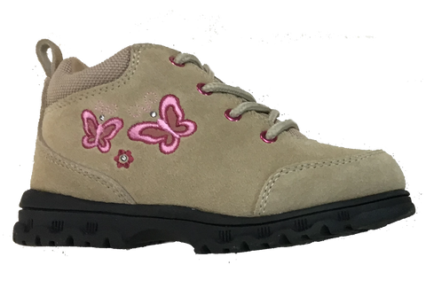 Step & Stride •Mariposa• Toddler Girls Hiking Boot - Taupe/Pink - ShooDog.com