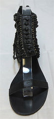 ASH Women's Nairobi Hand Beaded Sandal - Black - - ShooDog.com