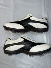 Women’s Ecco Hydromax  Leather Spiked Golf Shoe 38 white/black