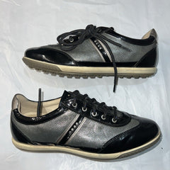 Women’s Ecco Street Hydromax  Leather Spikeless Golf Shoe 41 Black/Metallic