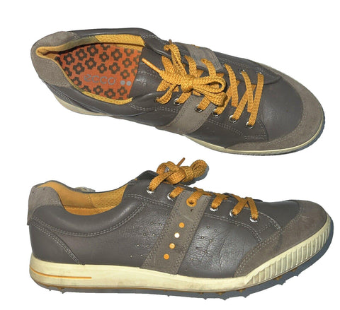 Men’s Ecco Street Premier Spikeless golf shoes  45  Grey/orange