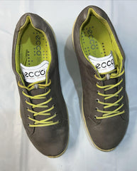 Men’s Ecco Biom Yak Leather Hydromax  Spikeless golf shoes  45 Gray/Citron