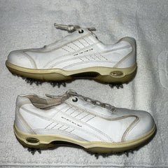 Women’s Ecco  Hydromax  Leather Spiked Golf Shoe  39 White
