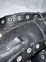 Men’s Ecco Street Premier Spikeless golf shoes  46  Black Embossed Snake