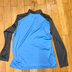2 men’s badger sport L/S 1/4 zip shirt - X- large