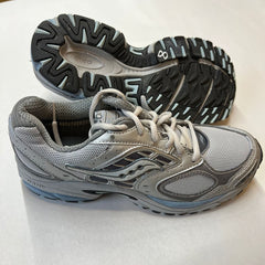 Saucony Womens Grid Formula Tr -Grey/Green- Trail Running - 8M Preowned Athletic