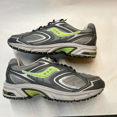Women's Saucony •Ridge TR-Original• Trail Running Shoe - Gray/Green- Size 10M Preowned
