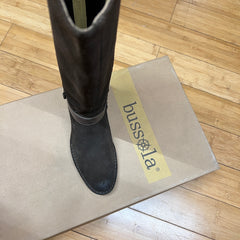 Bussola Women's •Sevilla 1543•  Elastic Knee-High Boots - Ebony Suede