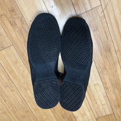 Men's Keuka Suregrip Non-slip Black Leather Sneaker - Size 16M