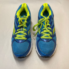 Saucony Womens Grid Cohesion 6 -Blue/Citron- Running Shoe - Size 10M Preowned Athletic