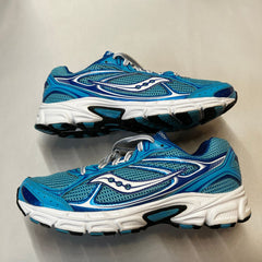 Saucony Womens Grid Cohesion 7 -Blue/White- Running Shoe Size 9M - Preowned Athletic