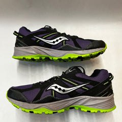 Saucony Womens Grid Excursion Tr7 Gray/Blue/Citron Trail Running Size 9M- Preowned Athletic