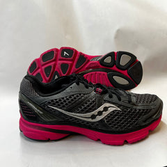 Saucony Womens Grid Mirage Running Shoe Black/Pink - Preowned Athletic