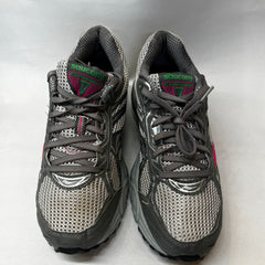 Womens Grid Cohesion Tr7 Trail Running Grey/Green/Fuchsia Size 9M -Preowned Athletic