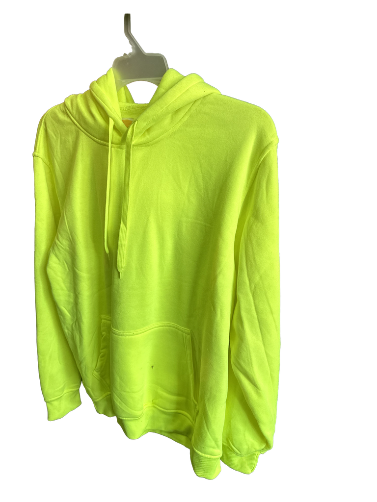 Men's High Visible Green Pull-over Hoodie