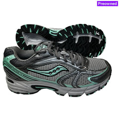 Womens Grid Ridge Tr2 Trail Running 9M / Grey/Green-1 Mesh And Synthetic Preowned Athletic