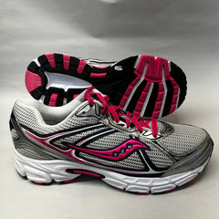 Womens Saucony Cohesion 7 Running Shoe Silver/Pink 10 Wide - Preowned Athletic