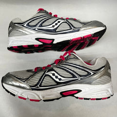 Copy Of Womens Saucony Cohesion 7 Running Shoe Silver/Pink 11 Wide - Preowned Athletic