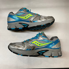 Womens Saucony Cohesion 5 Running Shoe Blue/Gray/Green Size 7M - Preowned Athletic