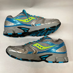 Womens Saucony Cohesion 5 Running Shoe Blue/Gray/Green Size 8.5M - Preowned Athletic
