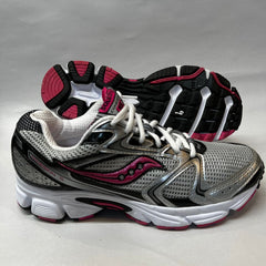 Saucony Cohesion 5 Running Shoe Silver/Black/Pink - Preowned Athletic