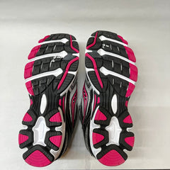 Saucony Cohesion 5 Running Shoe Silver/Black/Pink 9 Wide - Preowned Athletic