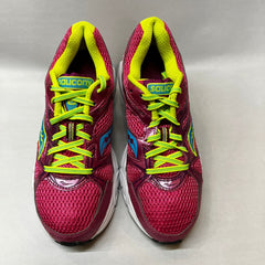 Womens Saucony Grid Cohesion 6 - Pink/Blue- Running Shoe Wide Width Preowned Athletic