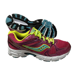 Womens Saucony Grid Cohesion 6 - Pink/Blue- Running Shoe Wide Width Preowned 8W / Pink/Blue-18