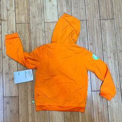 Children's Crocs Windwear Hooded  Nylon Jacket - Size 5 Orange/Navy