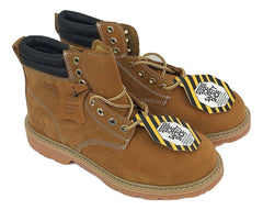 Men's JACATA 6" Classic  Steel Toe Work Boot - 8605 - Tan Nubuck Leather