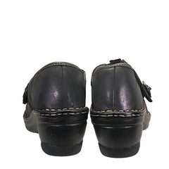 SOFTSPOTS Women's •Lina• Clog Black Leather- size 9M