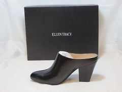 ELLEN TRACY Women's Rayya Slip Ons - Black Leather - - ShooDog.com