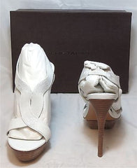 ELIE TAHARI Women's Cleopatra Platform Sandal -White- MSRP $450 - ShooDog.com