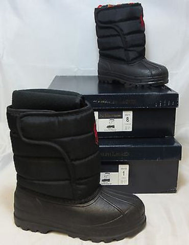 POLO RALPH LAUREN VANCOUVER EZ Snow Boots - Black • NIB • Multi-sizes - ShooDog.com