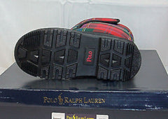 POLO RALPH LAUREN VANCOUVER Crest EZ boots  •Red Tartan• - ShooDog.com