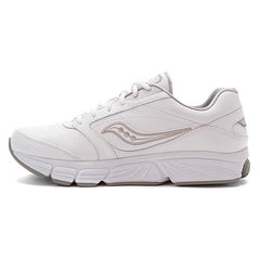 Saucony Women's Echelon LE •White Leather• Walking Shoe - Wide width - ShooDog.com