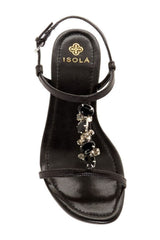 ISOLA Women's "Trista" T-strap Jeweled Sandal - ShooDog.com
