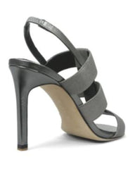 ELIE TAHARI  Womens Ithaca •Pewter• High Heel Stretch Caged Sandals - ShooDog.com