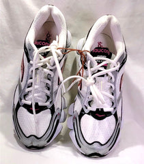 Saucony Womens Gridpropel Plus 2 Running Shoe - Preowned 10M / White/Blue/Silver Athletic