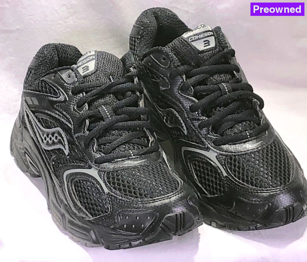Saucony Womens Grid Cohesion 3 Running Shoe - Black 8M / Preowned Athletic