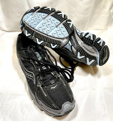 Womens Saucony Grid Excursion Tr6 -Hiking/Trail Running Shoe - Preowned 8.5M / Black/Aqua-2 Athletic