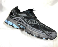 Womens Saucony Grid Excursion Tr6 -Hiking/Trail Running Shoe - Preowned 7.5M / Black/Aqua-2 Athletic