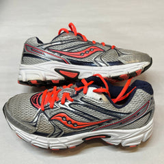 Womens Saucony Grid Cohesion 6 -- Red/Navy/White Running Shoe Size 6.5 Athletic