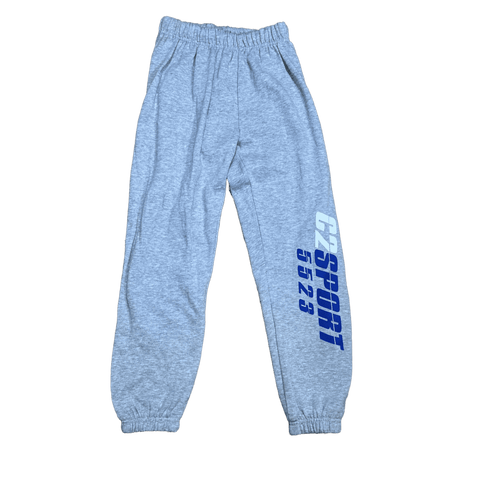 Youth  •C2 Sport•  Fleece Elastic Bottom Pant Gray - Medium