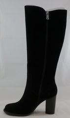 ADRIENNE VITTADINI Women's Minuet Boot - Black Oiled Suede - MSRP $199 - ShooDog.com